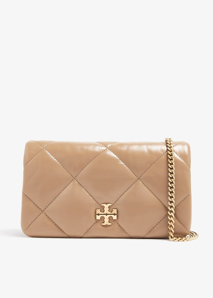 Tory Burch Kira diamond quilt chain wallet for Women - Beige