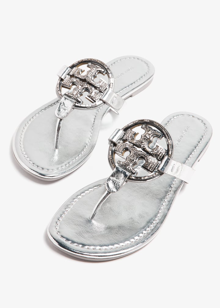 Tory Burch Miller Deco sandals for Women - Silver in UAE