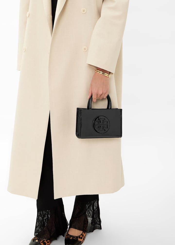 TORY BURCH｜ (ELLA BIO PATENT MINI TOTE (161878-001)) Mini Ella Bio Patent Tote: Women's Handbags | Crossbody Bags