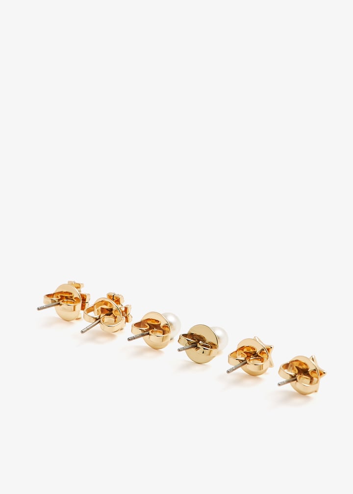 Tory Burch Kira stud earrings gift set for Women - Gold in