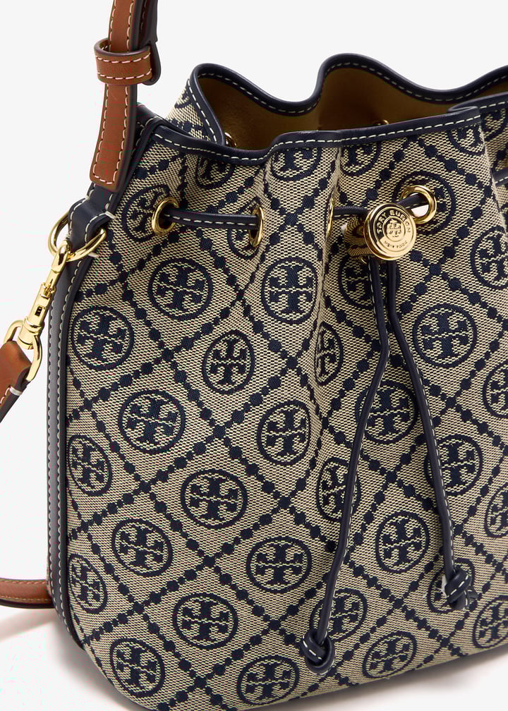 ハンドバッグ Tory Burch 170417 405 Handbags monogram bucket in printed Tory Burch T Monogram bucket bag for Women - Printed in UAE