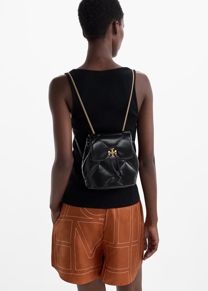 Tory Burch Kira Diamond mini backpack for Women - Black in