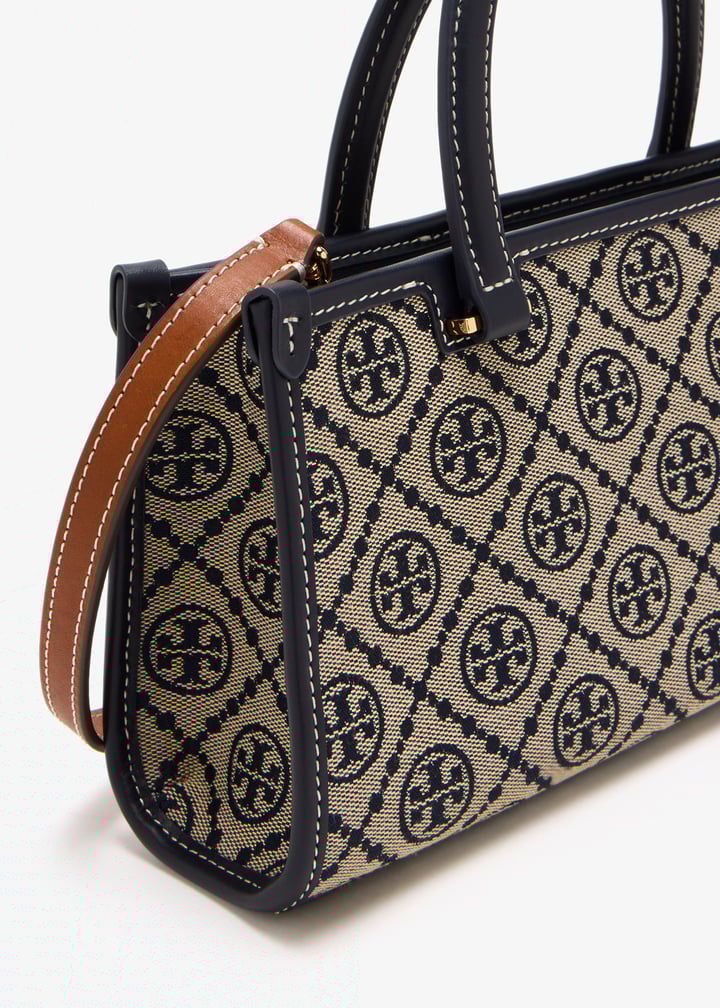 トートバッグ Tory Burch FW25 Handbags (170503 405) Tory Burch T Monogram East-West small tote bag for Women