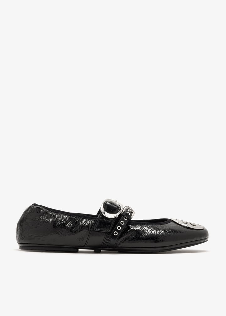 Tory Burch Reva punk travel ballerinas for Women - Black in UAE