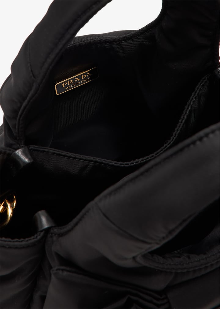 冥蘭　購入不可 Prada Padded Re-Nylon bow mini-bag for Women - Black in UAE
