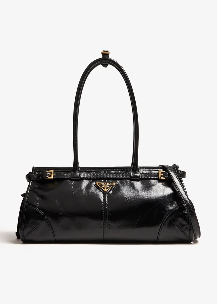 【VIP価格】PRADA Black Leather Handbag Leather crossbody bag Prada Black in Leather - 56425441
