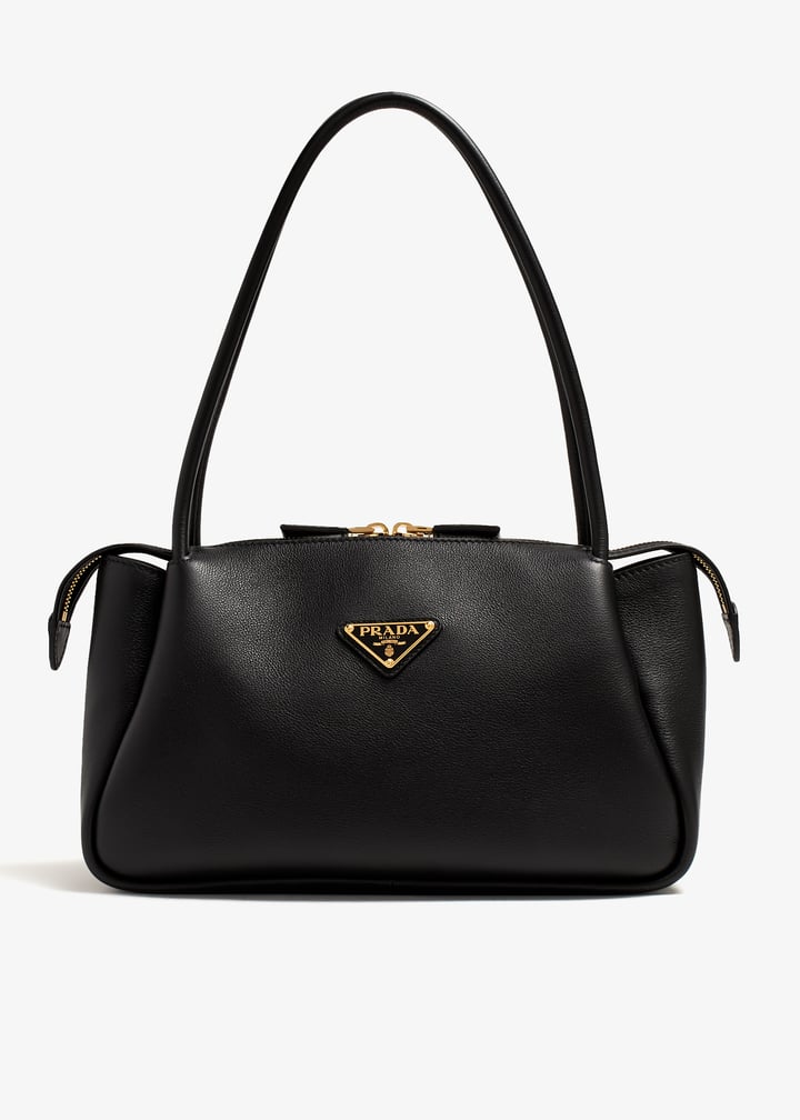 【VIP価格】PRADA Black Leather Handbag Black Prada Aimée medium leather shoulder bag | PRADA