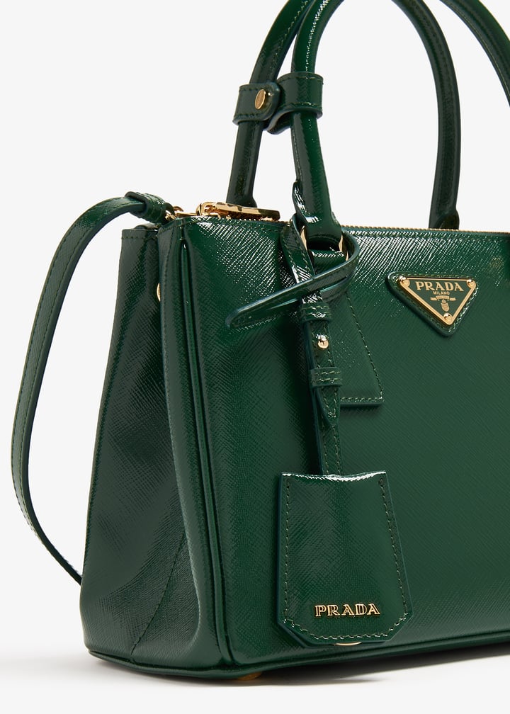 Prada Galleria 女式小号Saffiano 漆皮包- 绿色阿联酋| Prada