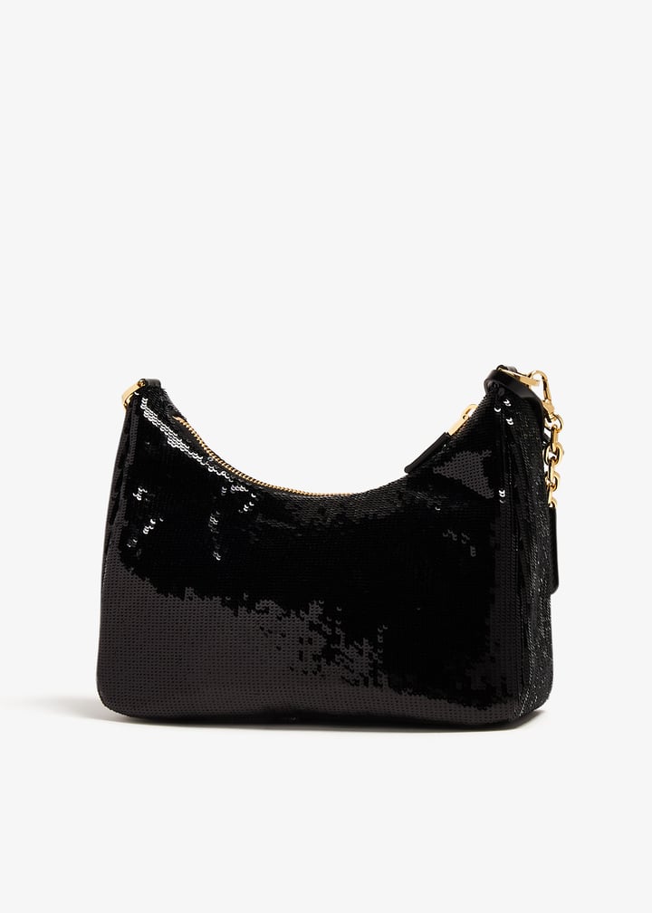 Prada Re-Nylon and sequin mini-bag for Women - Black in UAE