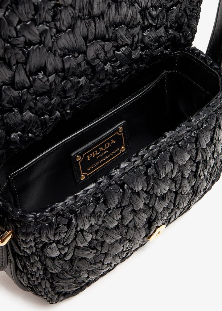 Prada Woven fabric and leather shoulder bag for Women