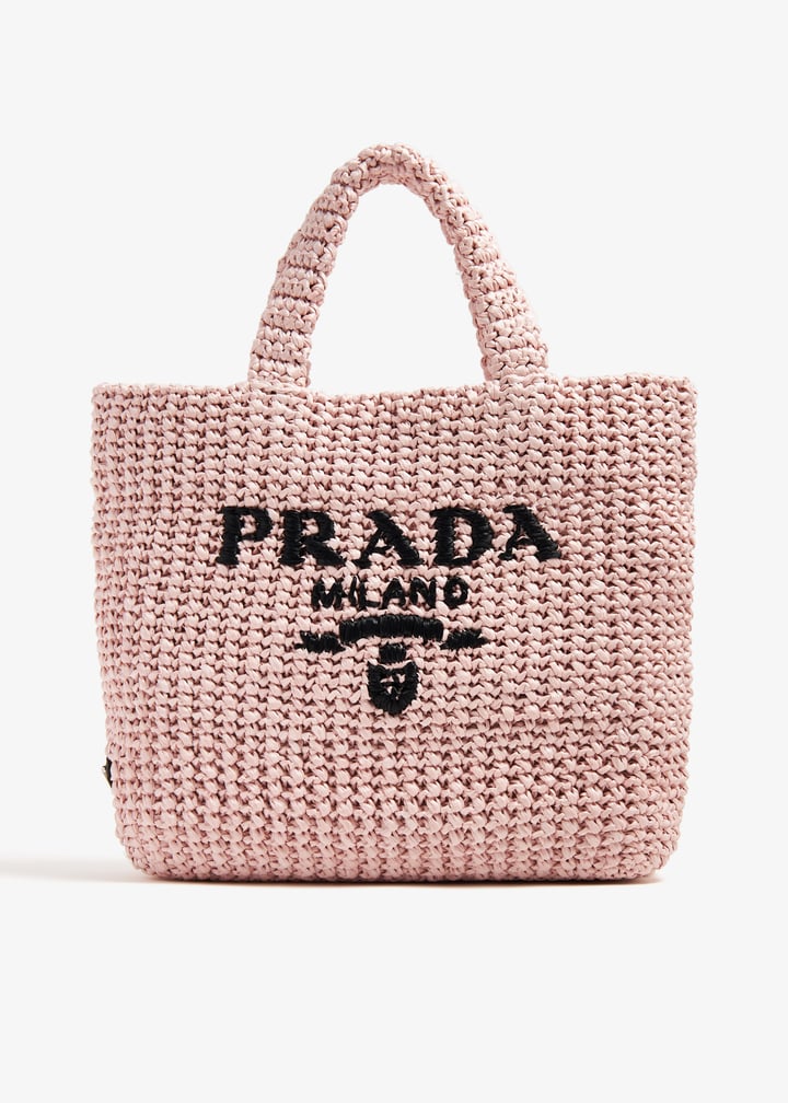 Prada Small crochet tote bag for Women - Pink in UAE | Level