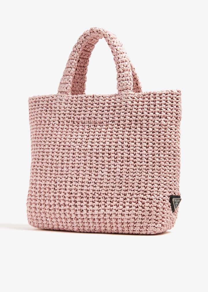 Prada Small crochet tote bag for Women - Pink in UAE | Level