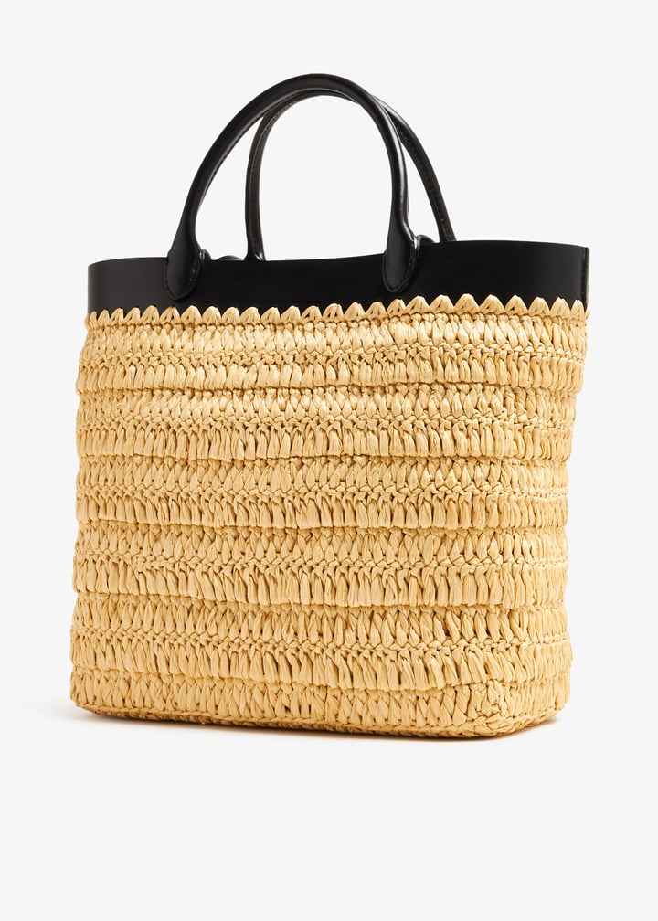 Prada Small raffia tote bag for Women - Beige in UAE | Level Prada Small raffia tote bag for Women - Beige in UAE | Level