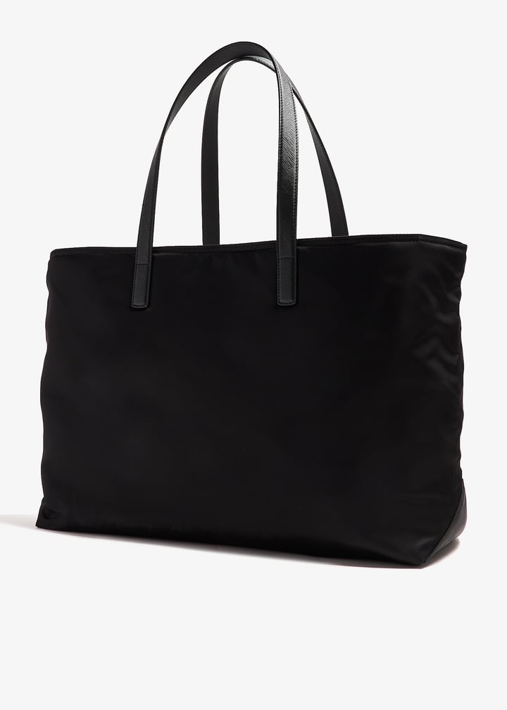 トートバッグ PRADA Black nylon and leather Re-Edition 1978 handbag Prada Re-Edition 1978 Re-Nylon Tote Bag | Neiman Marcus