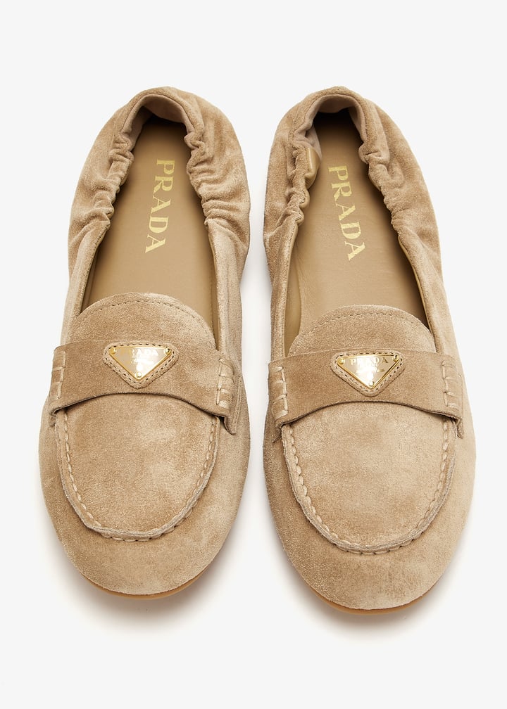 Prada Suede loafers for Women - Beige in UAE | Level Shoes