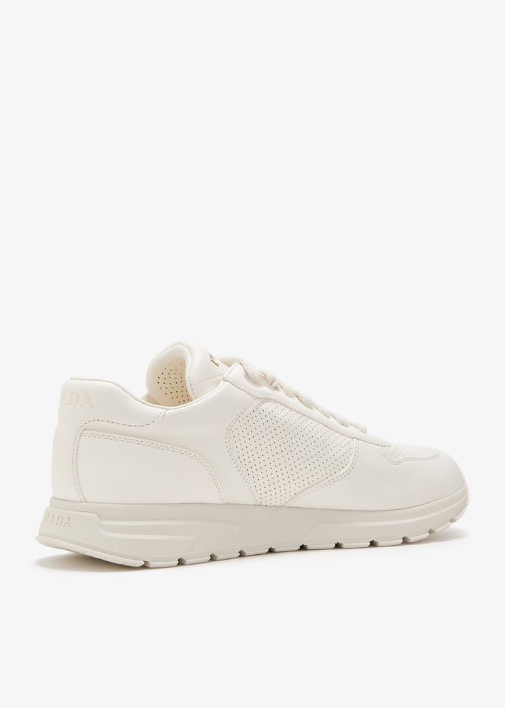 Prada PRAX 2.0 leather sneakers for Women - White in UAE