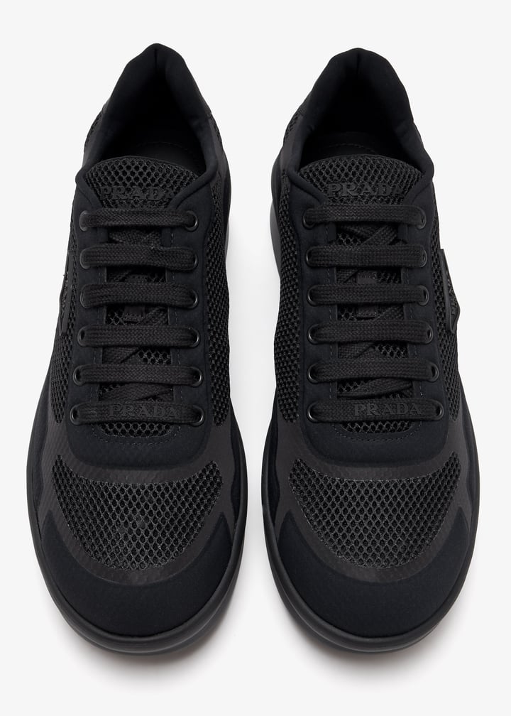 Prada Re-Nylon and mesh fabric sneakers for Women Black in UAE