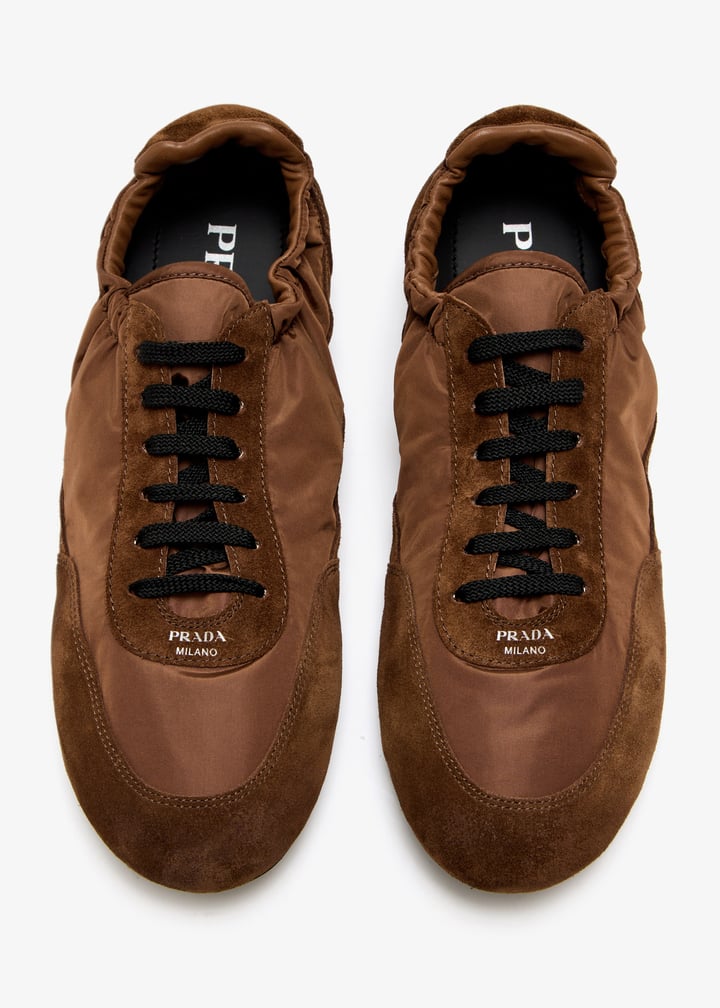 Prada Collapse sneakers for Women - Brown in UAE | Level Shoes