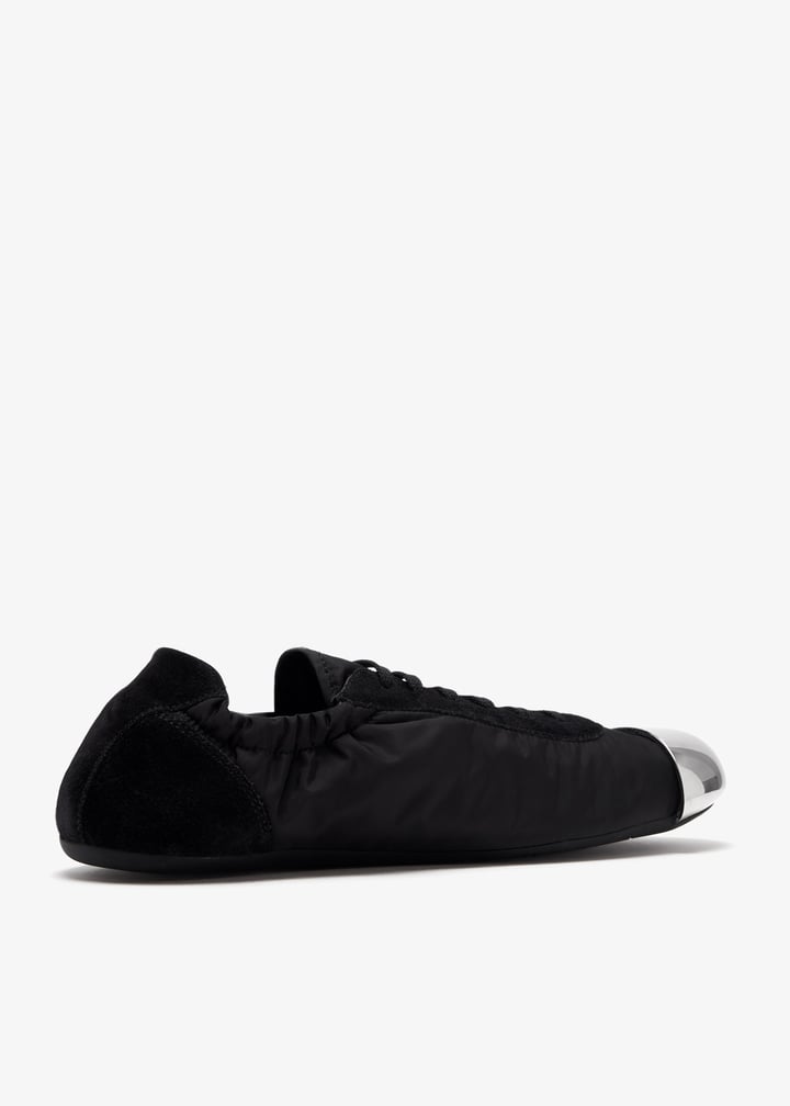 Prada Collapse metal toecap sneakers for Women - Black in