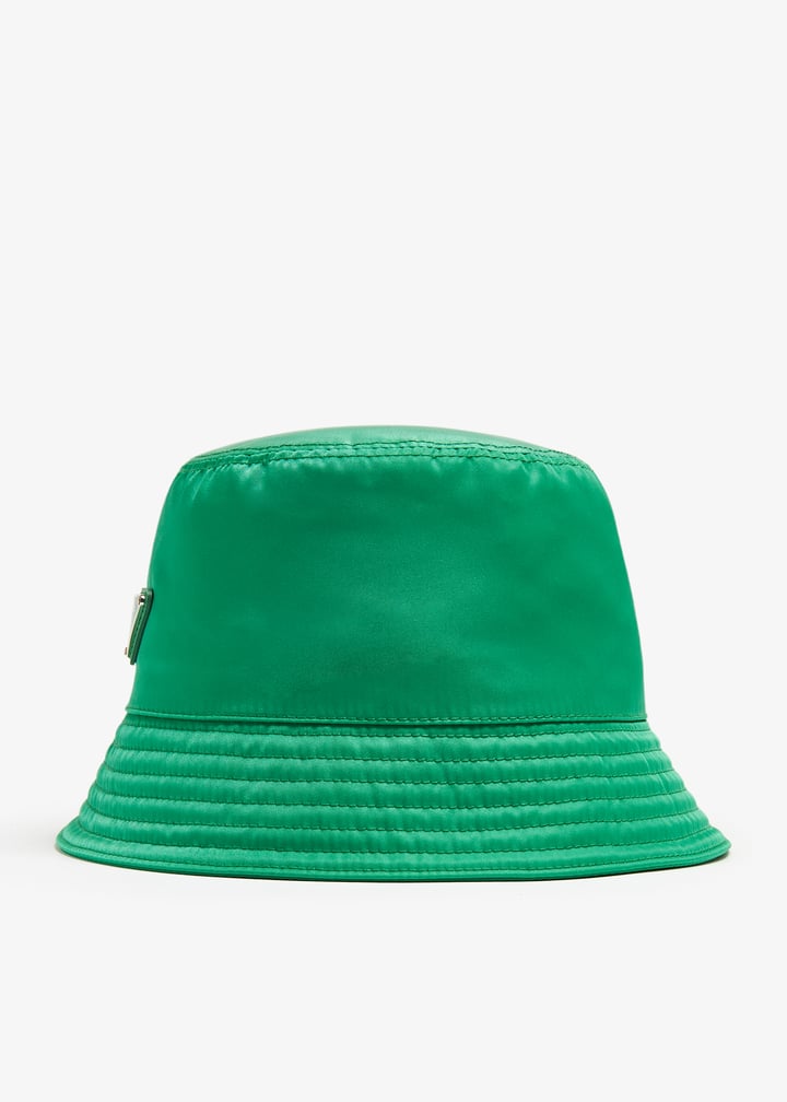 PRADA RE-NYLON BUCKET HAT GREEN “XXLサイズ” Prada Re-Nylon bucket hat, Green w/ Red Stripe, Excellent