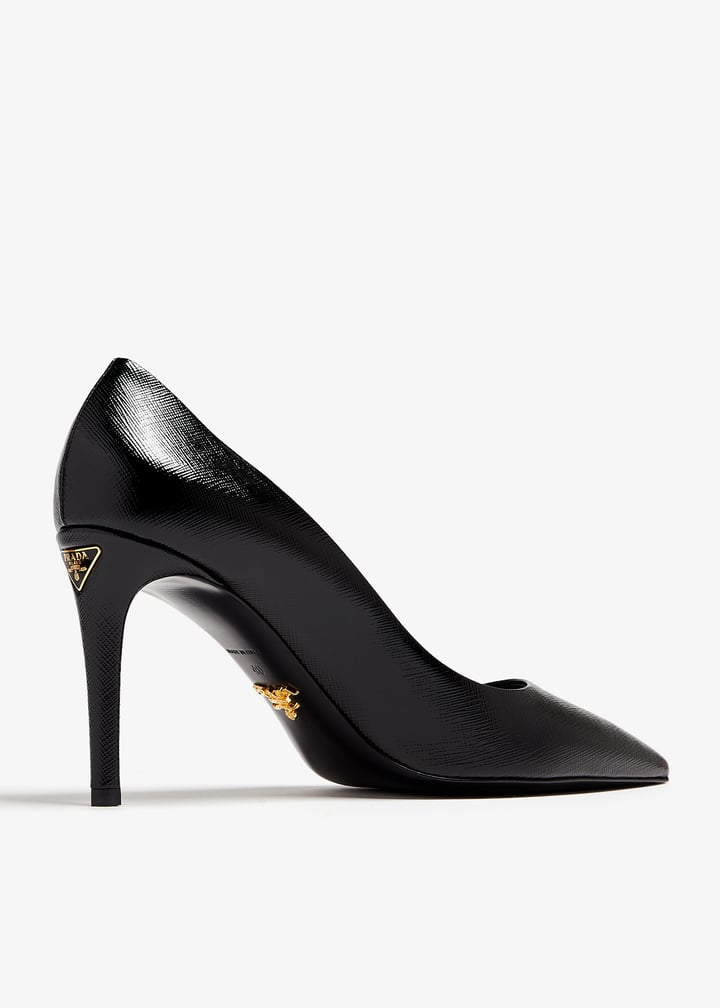 Prada Saffiano leather pumps for Women - Black in UAE