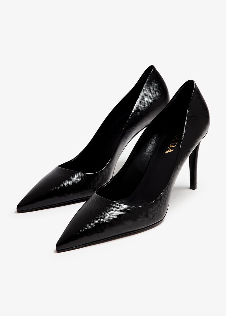 Prada Saffiano leather pumps for Women - Black in UAE