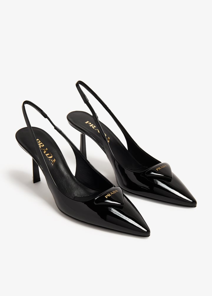 Prada Patent leather slingback pumps for Women - Black in