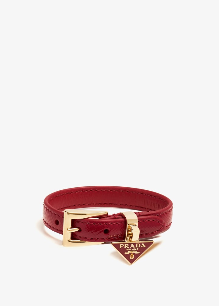 Prada Saffiano patent leather bracelet for Women - Red in  display picture 2