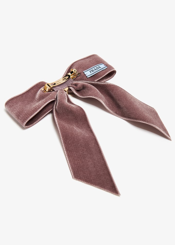 PRADA ベルベットシュシュ パープル 極美品 PRADA プラダ Re Nylon シュシュ パープル ヘア
