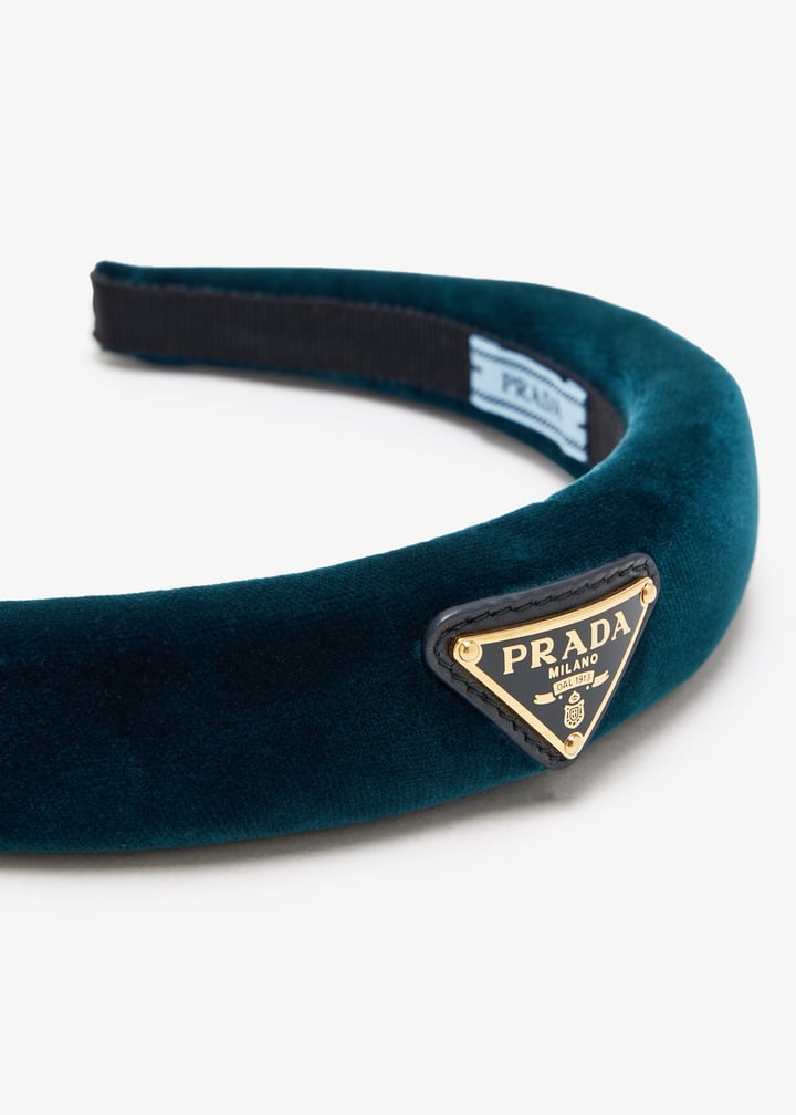 【関税込み】prada VELVET HEADBAND Black Velvet headband | PRADA