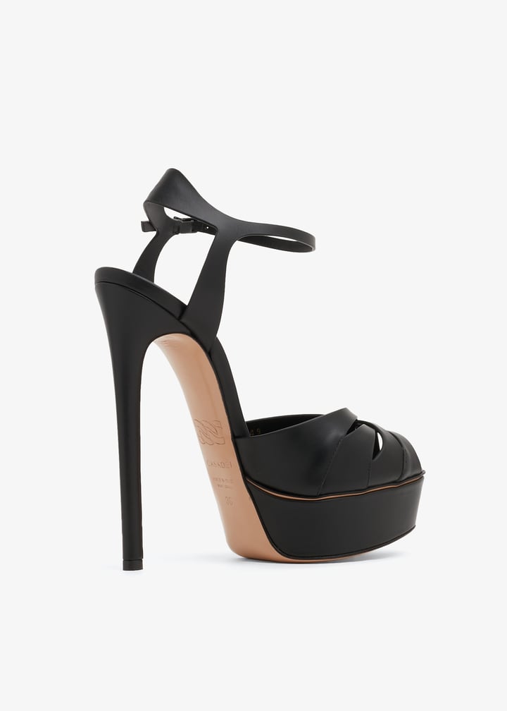 シューズ・サンダルその他 CASADEI Woman Flat sandals Black 1L320J0801C2660 9000 Casadei Flora sandals for Women - Black in KSA | Level Shoes