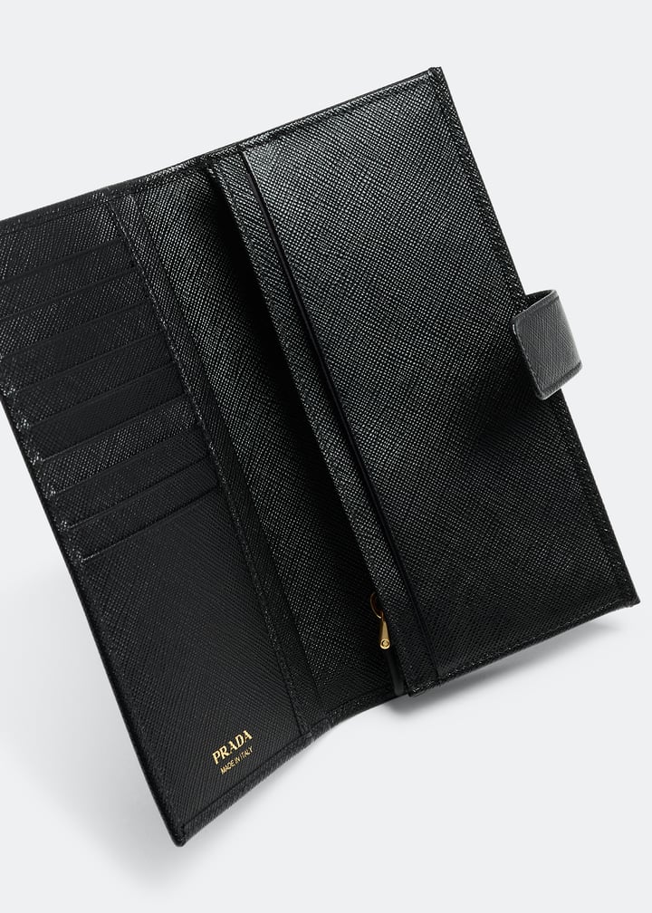 Saffiano leather large wallet