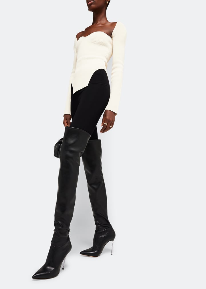 Casadei Blade over-the-knee boots for Women - Black in UAE