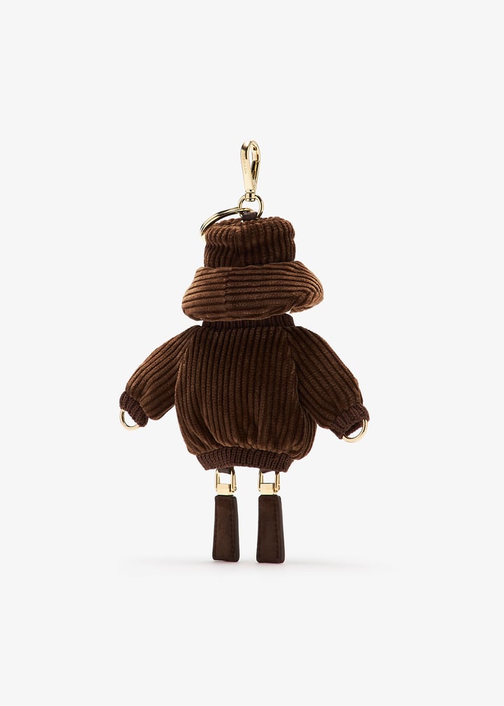 バッグチャーム PRADA 1TT181_2C60_F0005 SOFT ROBOT CORDURIY BAG CHARM Tobacco Soft Robot corduroy bag charm | PRADA