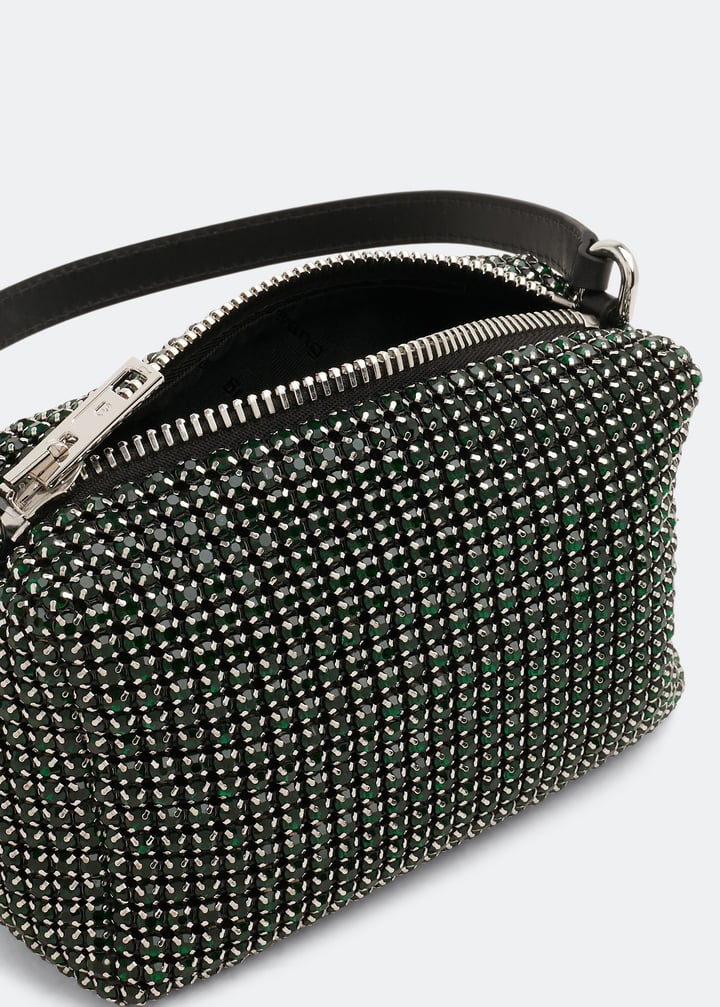 【AlexanderWang】クリスタルポーチバッグ ミディアム Buy Alexander Wang Heiress Pouch In Crystal Mesh Medium from