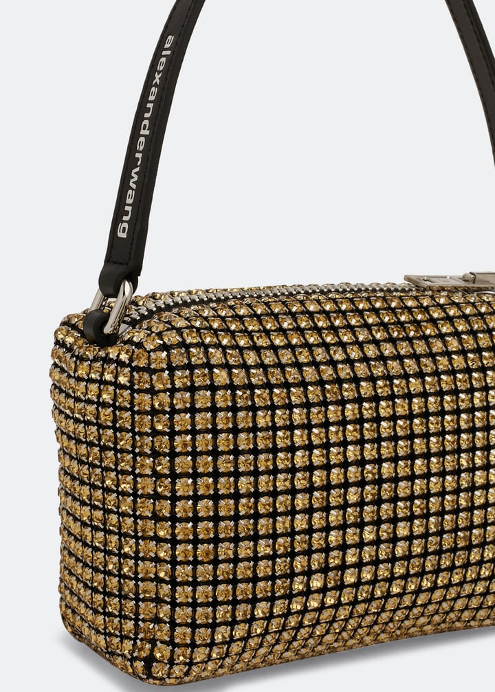 【Alexander Wang】関税込☆Heiress ミディアムポーチ ゴールド Alexander Wang Heiress medium pouch bag for Women - Gold in