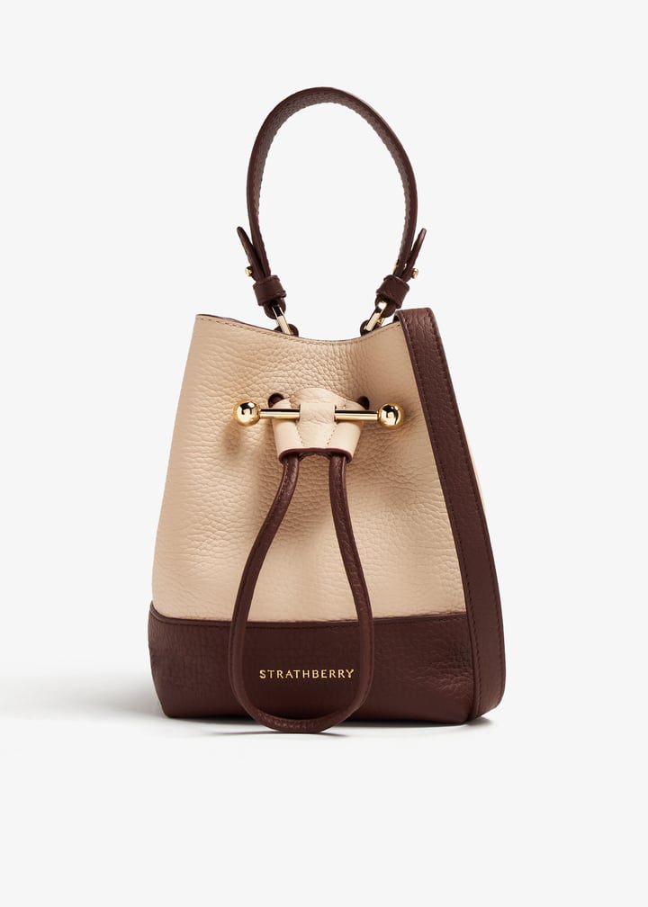 Strathberry Lana Osette bucket bag for Women Beige in KSA