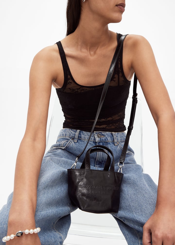 【新品未使用】everyone Vincent TOTE BAG BLACK Alexander Wang Punch mini tote bag for Women - Black in