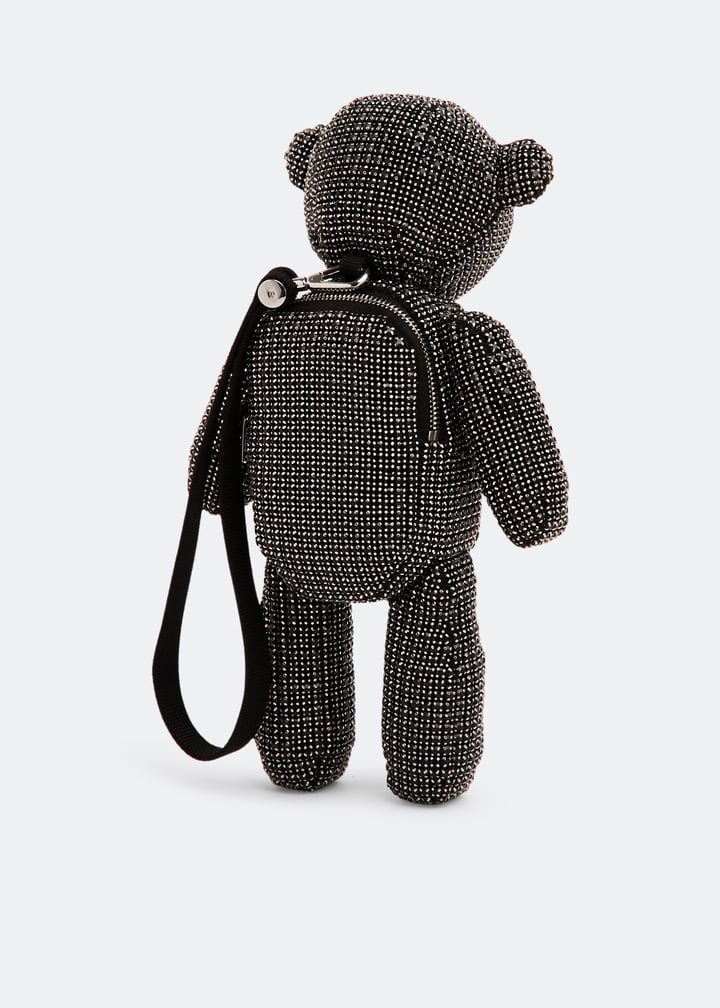 ◆ALEXANDER WANG◆ブラック Beiress リスレット ポーチ ALEXANDER WANG Crystal Mesh Tiger Beiress Wristlet Black