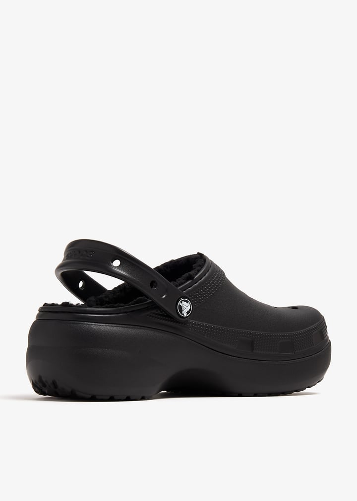 Crocs Classic Platform lined clogs for Women - Black in USA