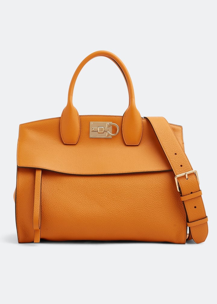 Ferragamo Ferragamo Studio large soft bag for Women - Orange Ferragamo Ferragamo Studio large soft bag for Women - Orange
