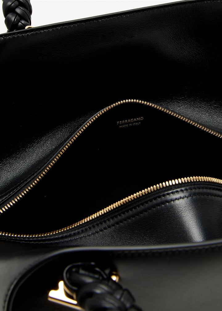 Ferragamo Scarf medium tote bag for Women - Black in USA