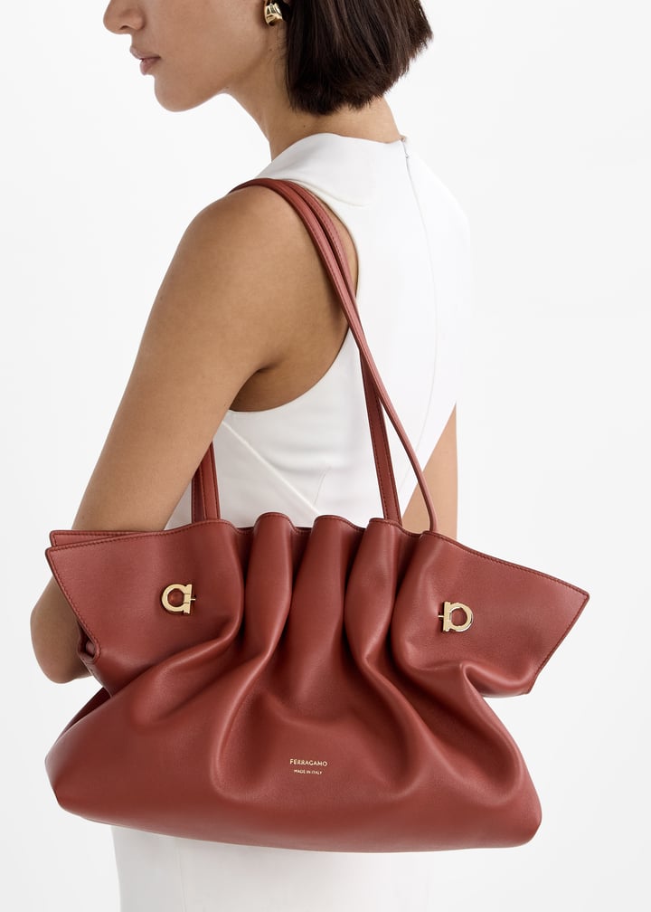 Ferragamo Soft medium bag for Women - Red in Qatar | Level Shoes