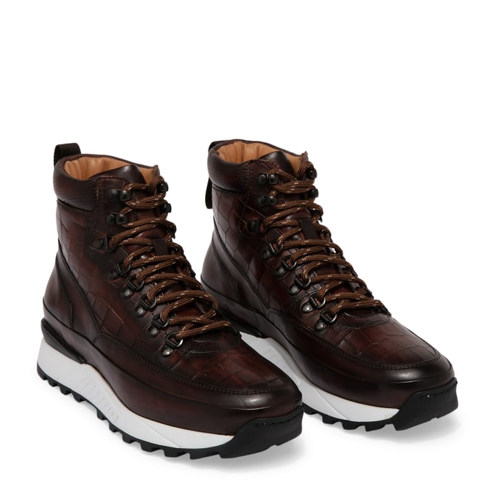 Magnanni Leather high-top sneakers for Men - Brown in USA | Level