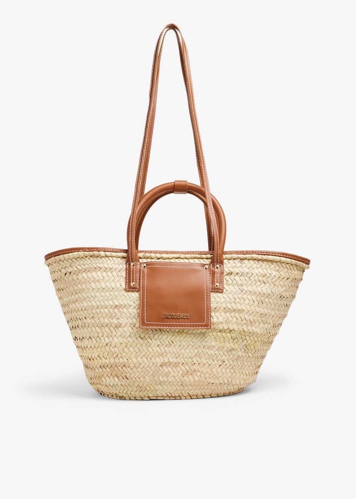 ★JACQUEMUS★ Le Panier Soli Raffia Tote Bag Light Brown 223 Jacquemus Le Panier Soli bag for Women - Brown in USA