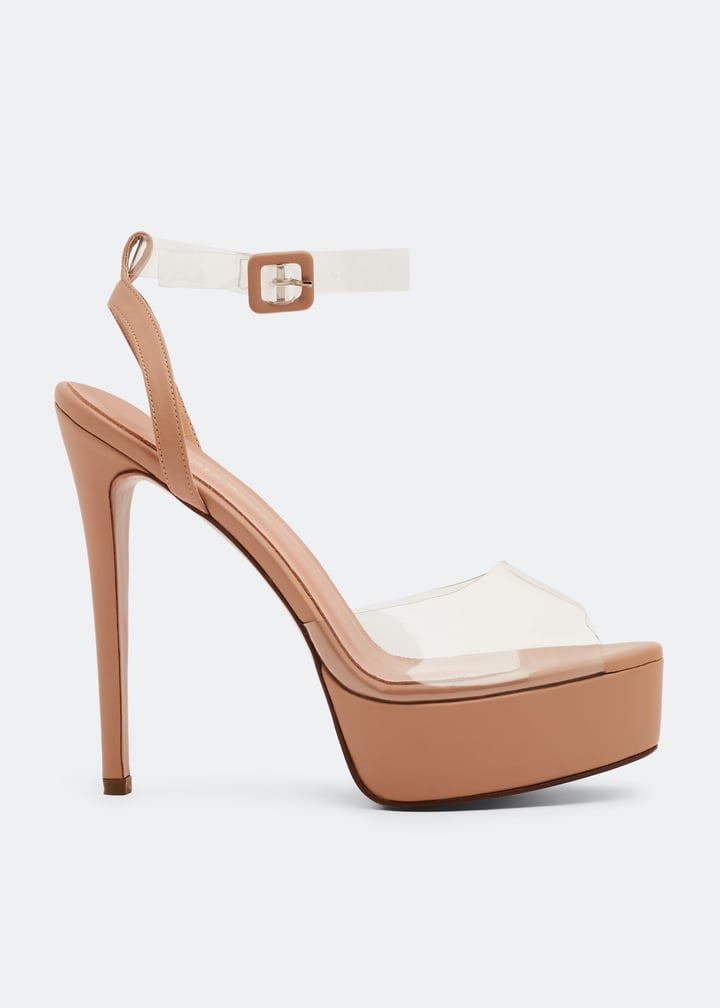 Antigone plexi platform heels
