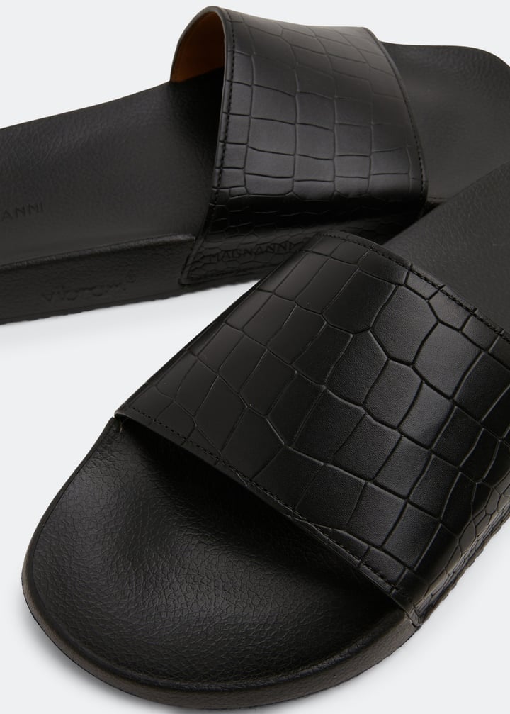 【国内発送】MAGNANNI mens サンダル レザー SLIDE SANDAL 22685 楽天市場】マグナーニ サンダル メンズ レザーサンダル ネイビー