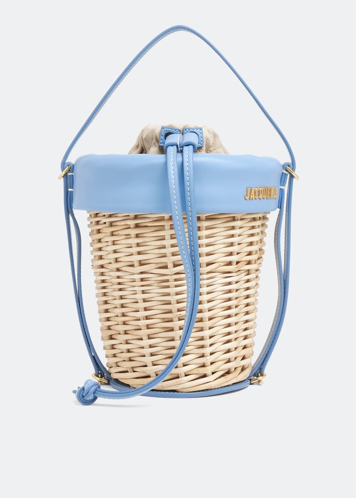 Jacquemus Le Panier Seau bag for Women - Blue in UAE | Level Jacquemus Le Panier Seau bag for Women - Blue in UAE | Level