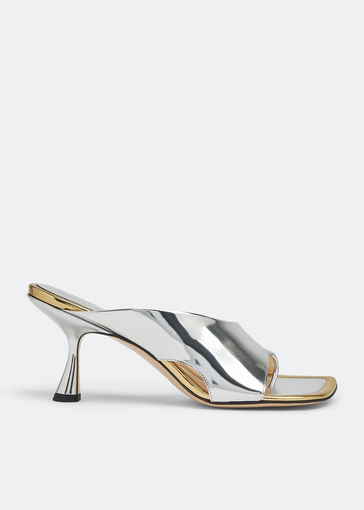 Wandler Julio sandals for Women - Silver in UAE | Level Shoes