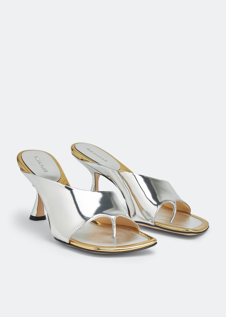 Wandler Julio sandals for Women - Silver in UAE | Level Shoes